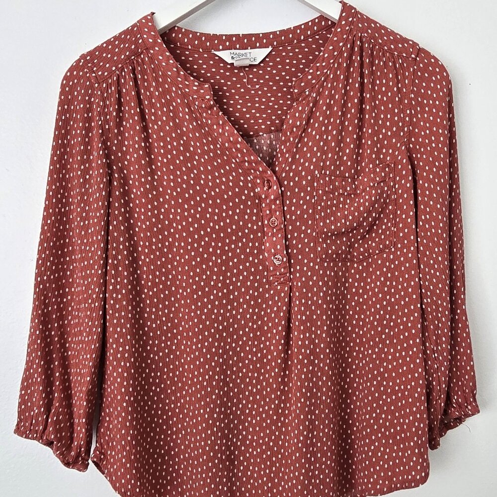 Market & Spruce Patterned Top SMALL